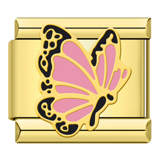 CHARM MARIPOSA`NEGRA ROSADA