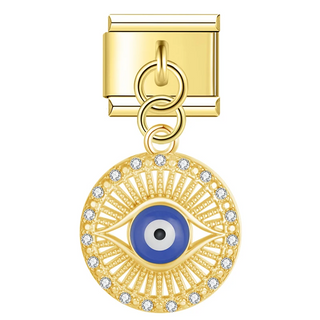 CHARM COLGANTE OJO TURCO ORO