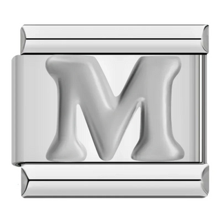 CHARM LETRA M PLATA