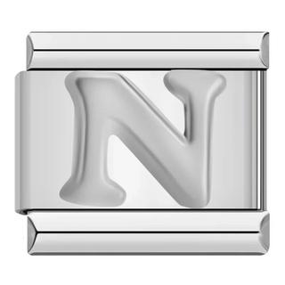 CHARM LETRA N PLATA