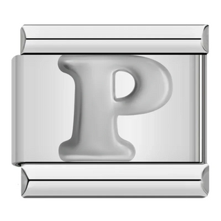 CHARM LETRA P PLATA