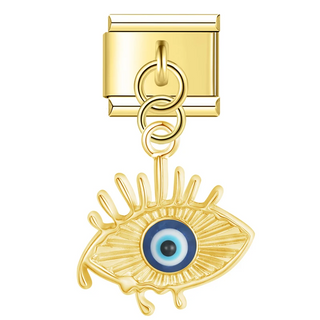 CHARM COLGANTE OJO TURCO ORO