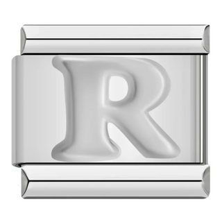 CHARM LETRA R PLATA