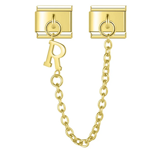 CHARM COLGANTE ORO LETRA R