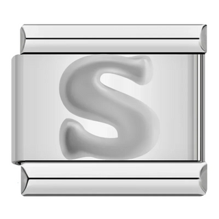 CHARM LETRA S PLATA