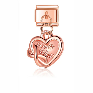 CHARM COLGANTE CORAZÓN COBRE