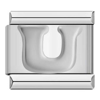 CHARM LETRA U PLATA