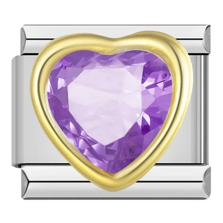CHARM CORAZON MORADO