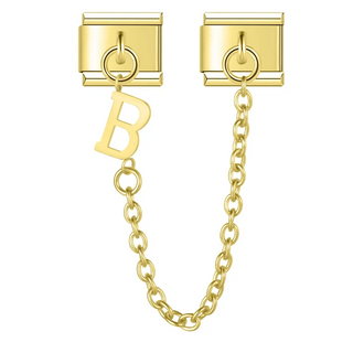 CHARM COLGANTE ORO LETRA B