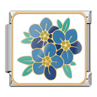 CHARM FLORES AZULES