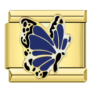 CHARM MARIPOSA AZUL DORADO
