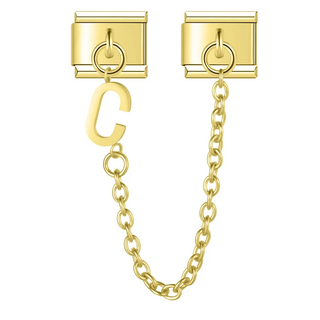 CHARM COLGANTE ORO LETRA C