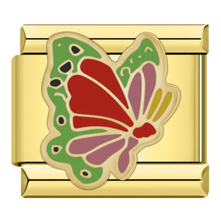CHARM MARIPOSA VERDE DORADO