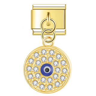 CHARM COLGANTE OJO TURCO ORO