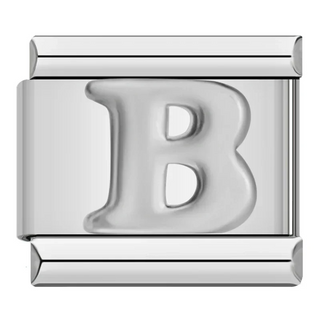 CHARM LETRA B PLATA