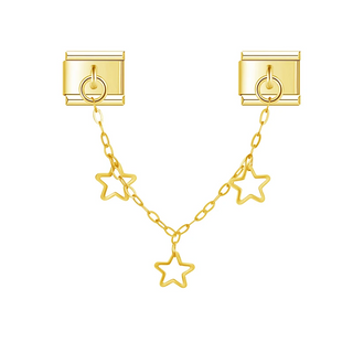 CHARM COLGANTE ESTRELLAS ORO