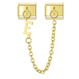 CHARM COLGANTE ORO LETRA E