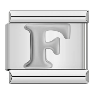 CHARM LETRA F PLATA