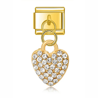 CHARM COLGANTE CORAZÓN ORO