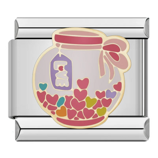 CHARM FRASCO DE CORAZONES