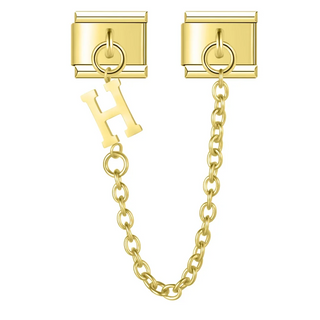 CHARM COLGANTE ORO LETRA H