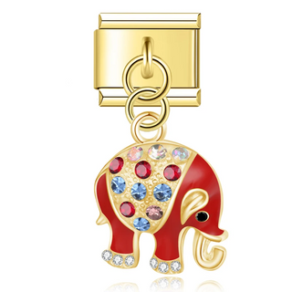 CHARM COLGANTE ELEFANTE ORO