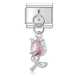 CHARM COLGANTE ROSA