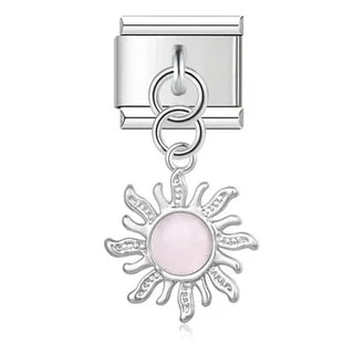 CHARM COLGANTE SOL ROSADO