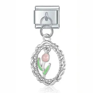 CHARM COLGANTE TULIPAN ROSA