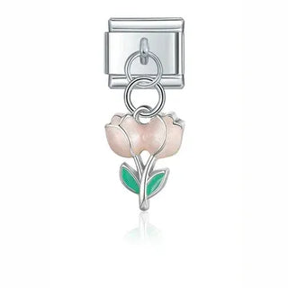 CHARM COLGANTE TULIPANES ROSADOS